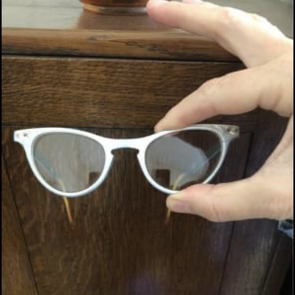 Vintage Cat Eye Glasses by Art Craft *Silver-Blue - Picture 2 of 8